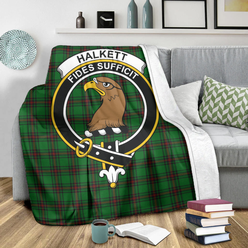 halkett-tartab-blanket-with-family-crest