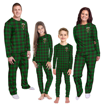 Halkett Tartan Pajamas Family Set with Family Crest Kid - Tartan Vibes Clothing