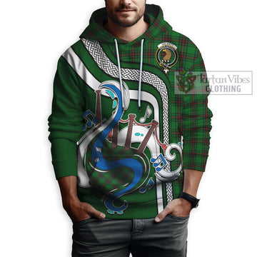 Halkett Tartan Hoodie with Epic Bagpipe Style