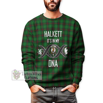 Halkett Tartan Sweatshirt with Family Crest DNA In Me Style