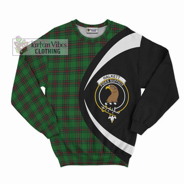 Halkett Tartan Sweatshirt with Family Crest Circle Style