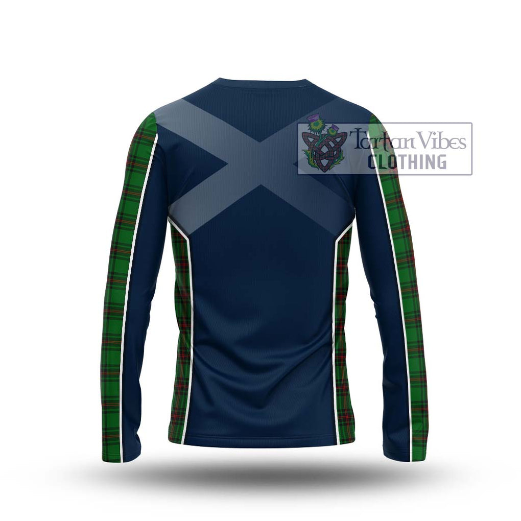 Halkett Tartan Long Sleeve T-Shirt with Family Crest and Lion Rampant Vibes Sport Style - Tartan Vibes Clothing