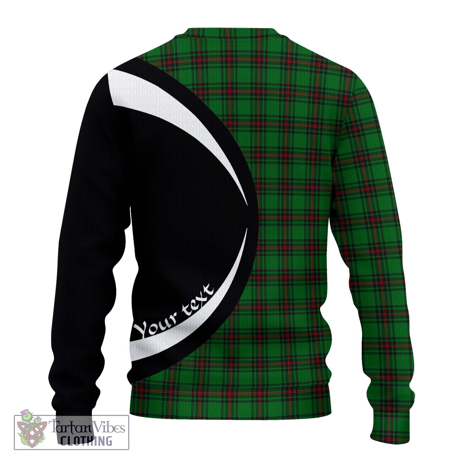 Halkett Tartan Ugly Sweater with Family Crest Circle Style - Tartan Vibes Clothing