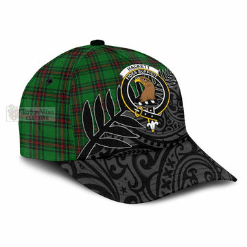 Halkett Tartan Classic Cap with New Zealand Silver Fern Half Style