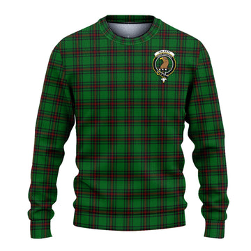 Halkett Tartan Ugly Sweater with Family Crest