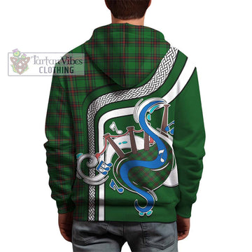 Halkett Tartan Hoodie with Epic Bagpipe Style