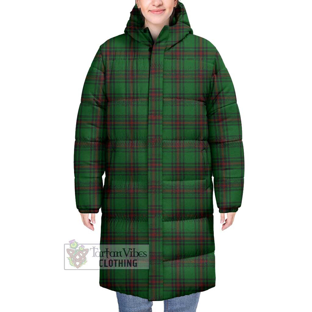 Tartan Vibes Clothing Halkett Tartan Long Down Jacket