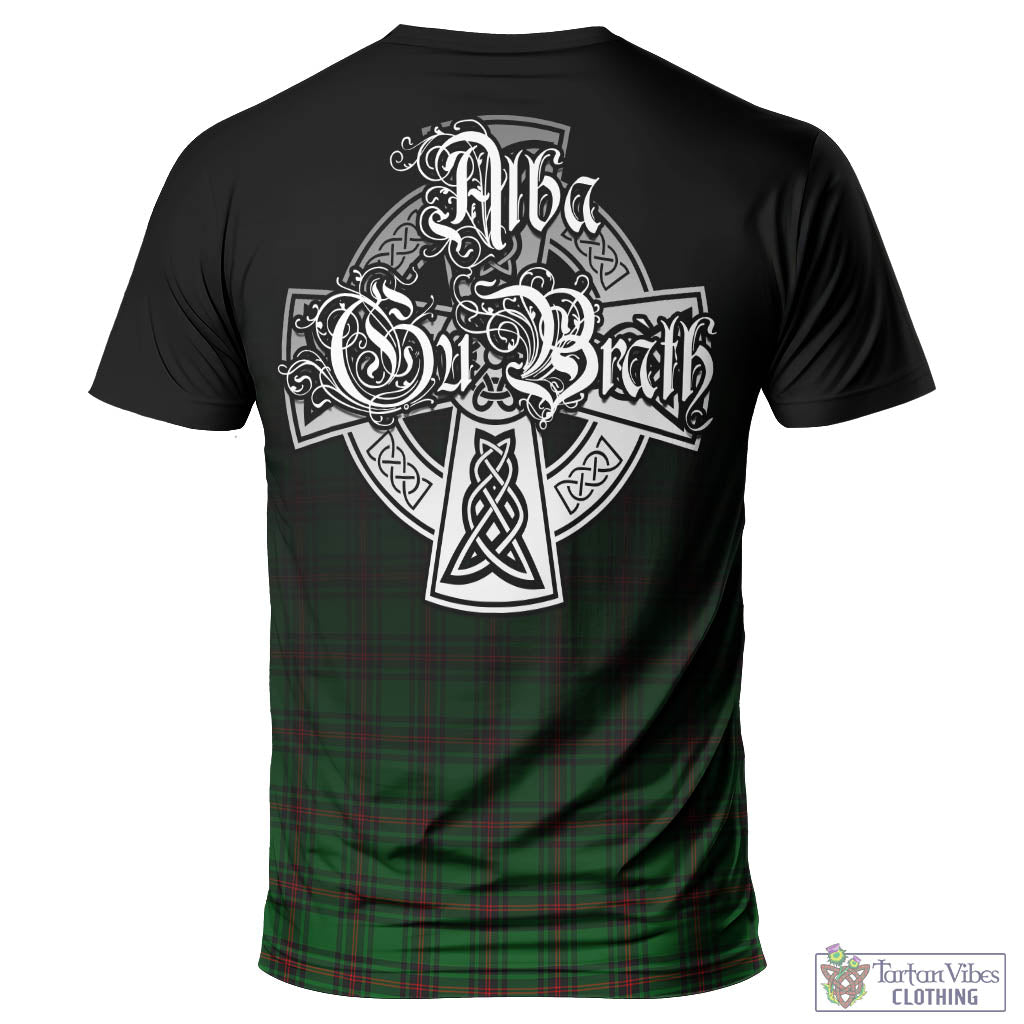 Tartan Vibes Clothing Halkett Tartan T-Shirt Featuring Alba Gu Brath Family Crest Celtic Inspired