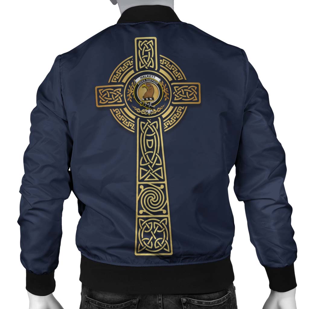 Halkett Clan Bomber Jacket with Golden Celtic Tree Of Life - Tartanvibesclothing