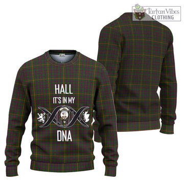 Hall Tartan Ugly Sweater with Family Crest DNA In Me Style