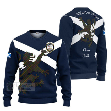 Hall Tartan Lion Rampant Ugly Sweater Proudly Display Your Heritage with Alba Gu Brath and Clan Name