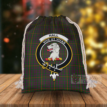 Hall Tartan Christmas Santa's Bag with Family Crest