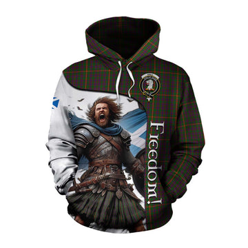 Hall Crest Tartan Cotton Hoodie Inspired by the Freedom of Scottish Warrior