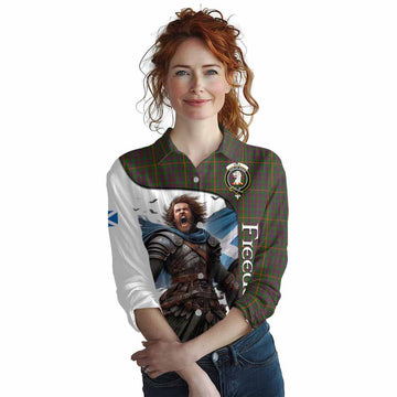 Hall Crest Tartan Women's Casual Shirt Inspired by the Freedom of Scottish Warrior