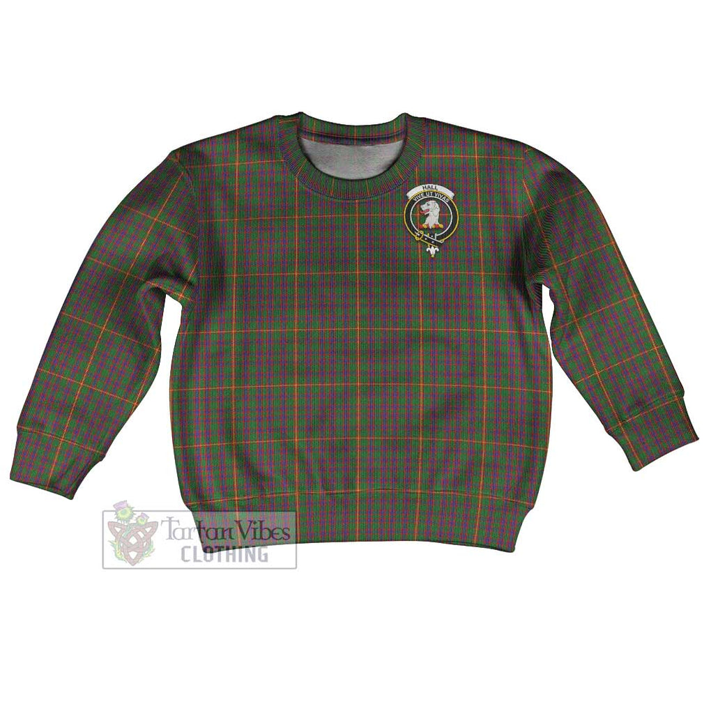 Tartan Vibes Clothing Hall Tartan Kid Ugly Sweater with Family Crest