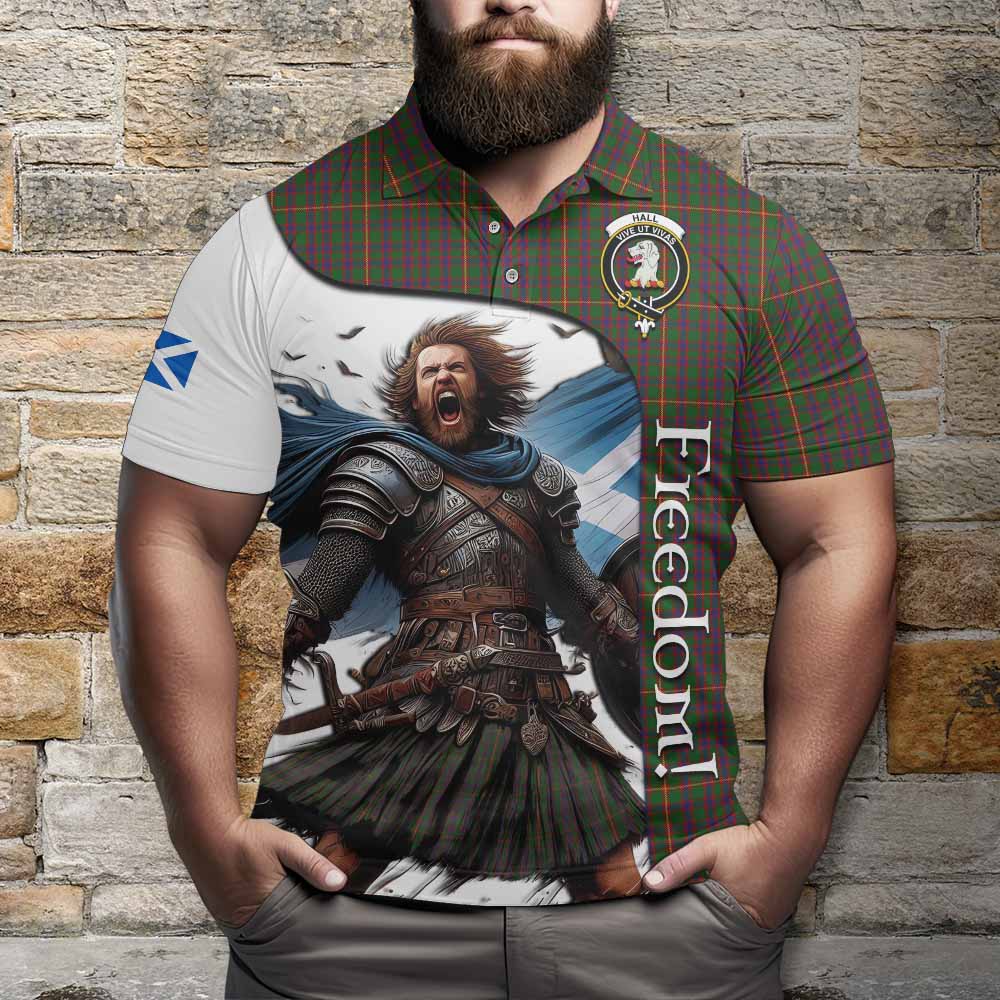 Tartan Vibes Clothing Hall Crest Tartan Polo Shirt Inspired by the Freedom of Scottish Warrior