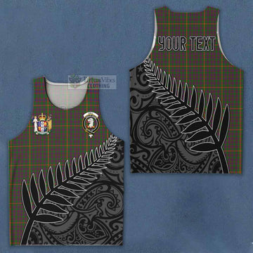 Hall Crest Tartan Men's Tank Top with New Zealand Silver Fern Half Style