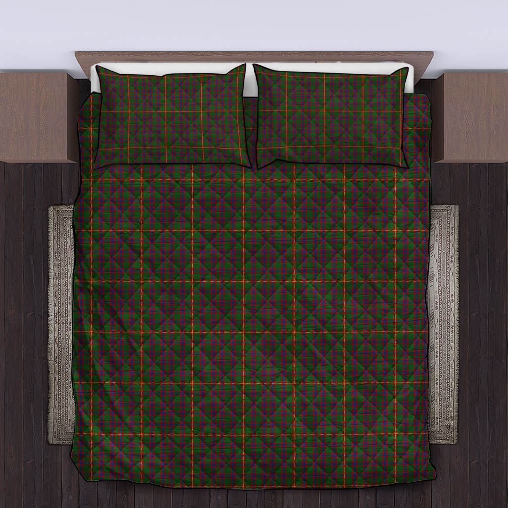 Hall Tartan Quilt Bed Set King - Tartan Vibes Clothing