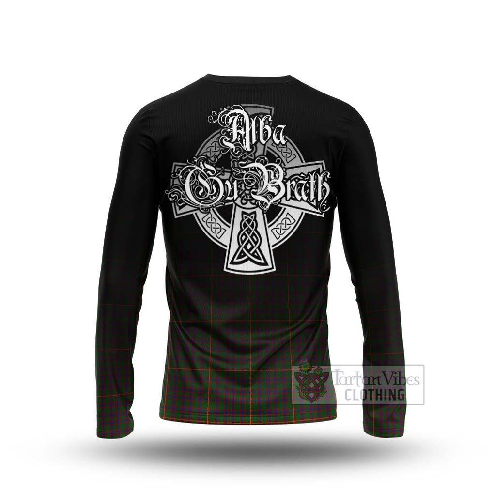 Tartan Vibes Clothing Hall Tartan Long Sleeve T-Shirt Featuring Alba Gu Brath Family Crest Celtic Inspired