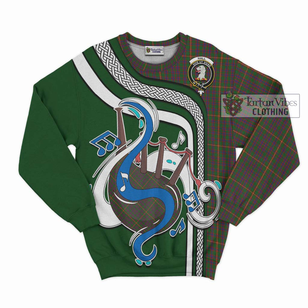 Tartan Vibes Clothing Hall Tartan Sweatshirt with Epic Bagpipe Style