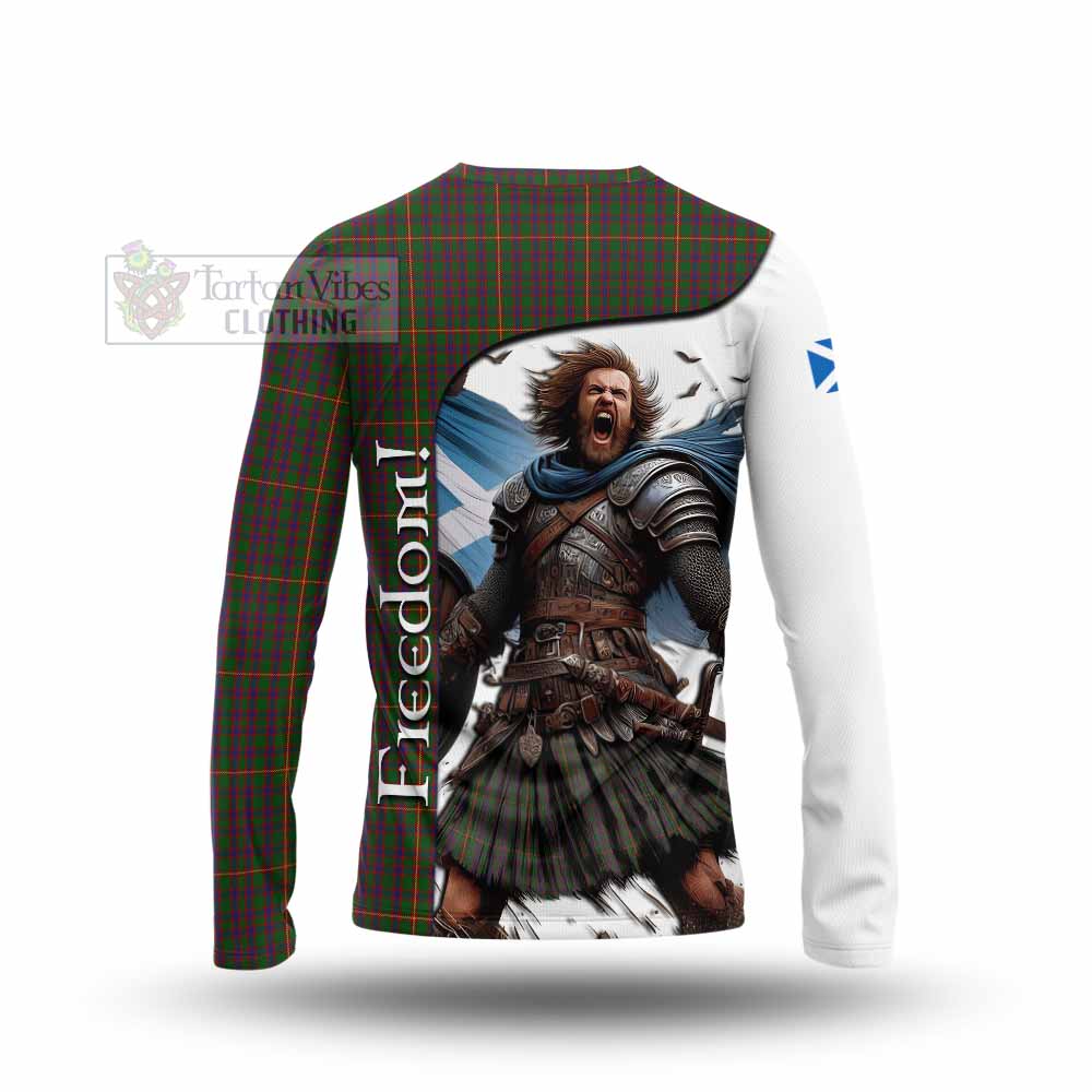 Tartan Vibes Clothing Hall Crest Tartan Long Sleeve T-Shirt Inspired by the Freedom of Scottish Warrior