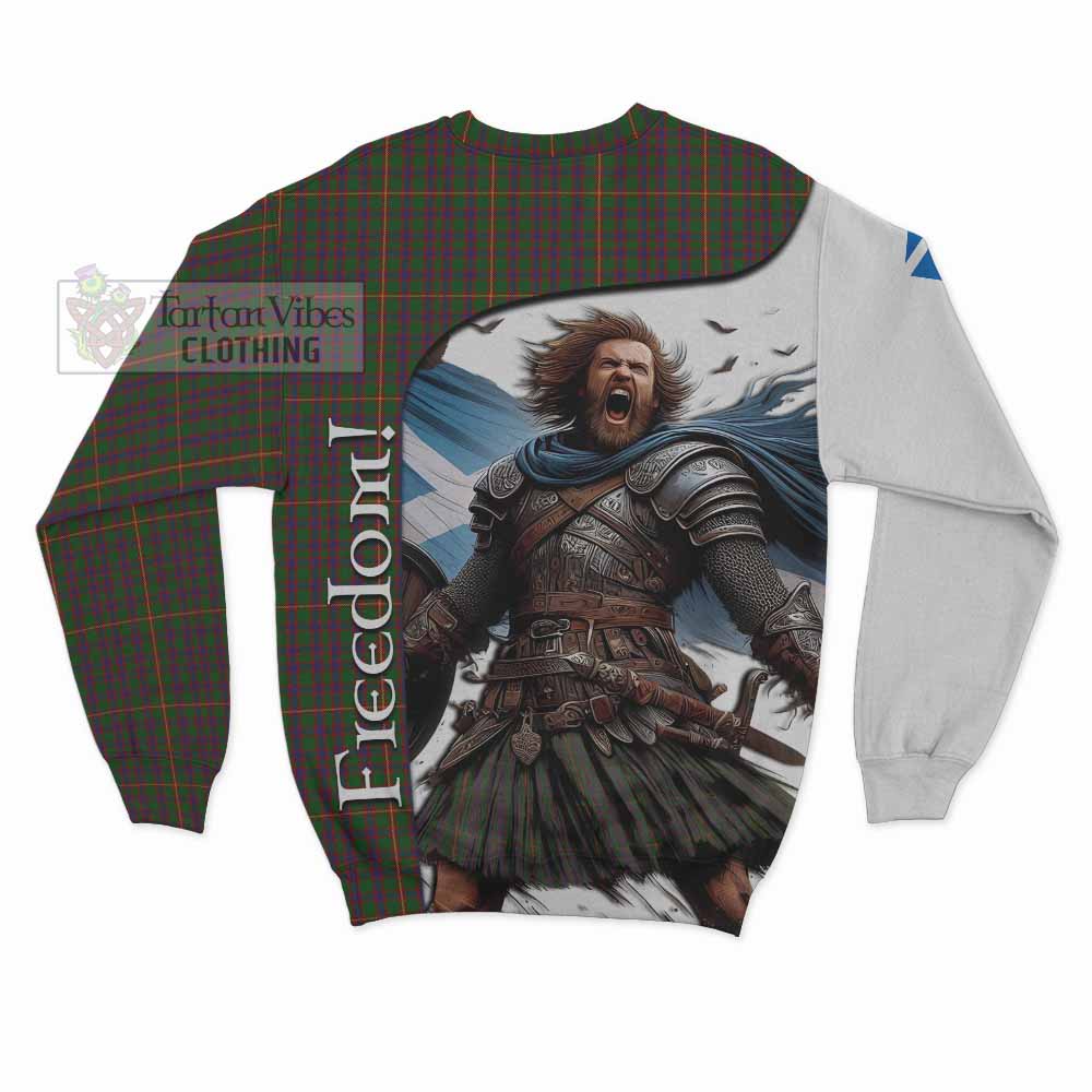 Tartan Vibes Clothing Hall Crest Tartan Sweatshirt Inspired by the Freedom of Scottish Warrior