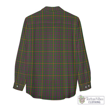 Hall Tartan Women's Casual Shirt with Family Crest