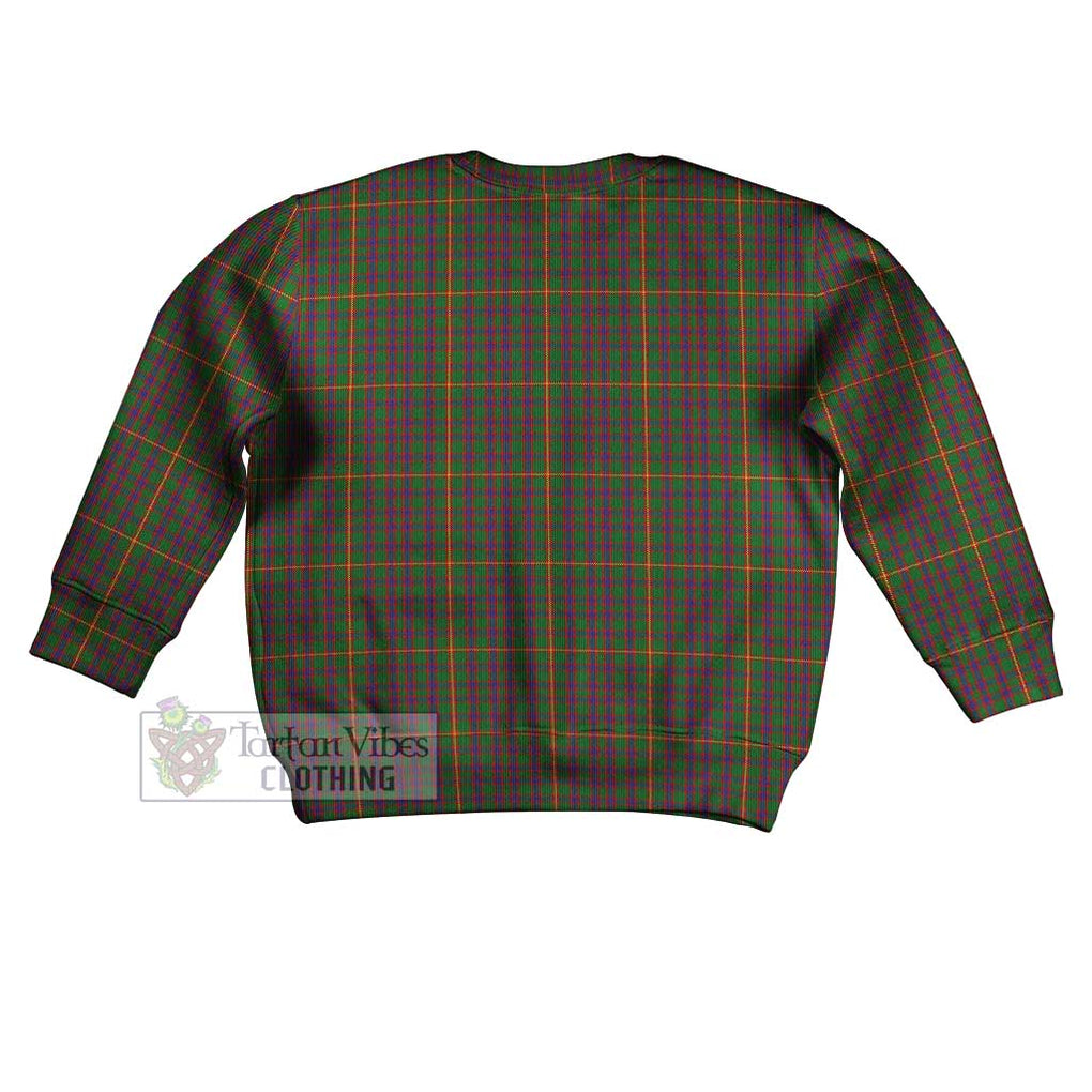 Tartan Vibes Clothing Hall Tartan Kid Ugly Sweater with Family Crest