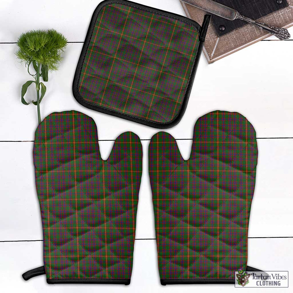 Hall Tartan Combo Oven Mitt & Pot-Holder Combo 1 Oven Mitt & 1 Pot-Holder Black - Tartan Vibes Clothing