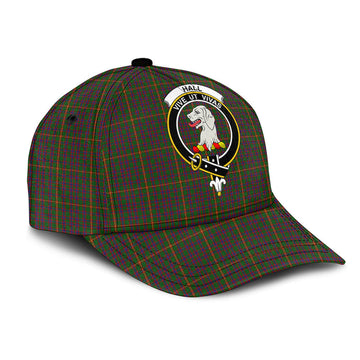 Hall Tartan Classic Cap with Family Crest