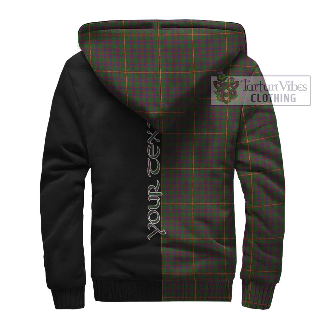 Tartan Vibes Clothing Hall Tartan Sherpa Hoodie with Family Crest and Half Of Me Style