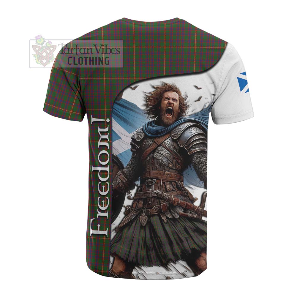 Tartan Vibes Clothing Hall Crest Tartan Cotton T-shirt Inspired by the Freedom of Scottish Warrior