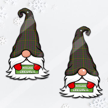 Hall Gnome Christmas Ornament with His Tartan Christmas Hat