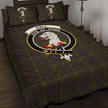 Hall Tartan Quilt Bed Set with Family Crest