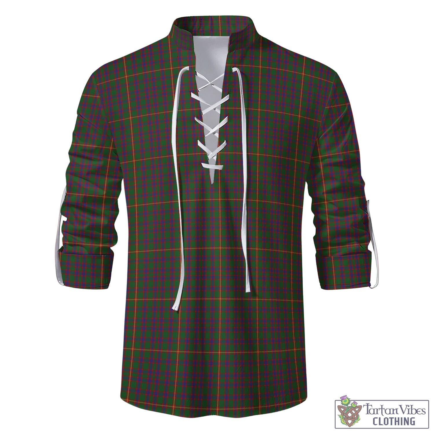 Tartan Vibes Clothing Hall Tartan Men's Scottish Traditional Jacobite Ghillie Kilt Shirt