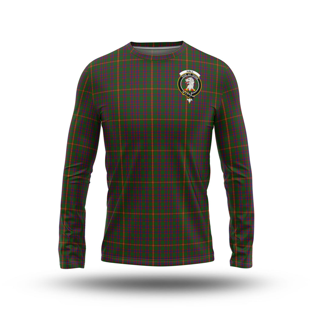 hall-tartan-long-sleeve-t-shirt-with-family-crest