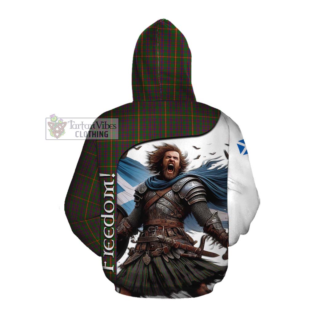 Tartan Vibes Clothing Hall Crest Tartan Cotton Hoodie Inspired by the Freedom of Scottish Warrior