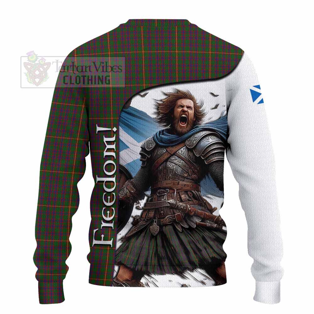 Tartan Vibes Clothing Hall Crest Tartan Knitted Sweater Inspired by the Freedom of Scottish Warrior