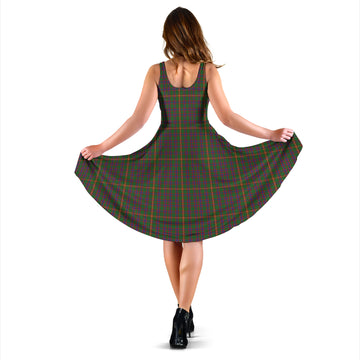 Hall Tartan Sleeveless Midi Womens Dress