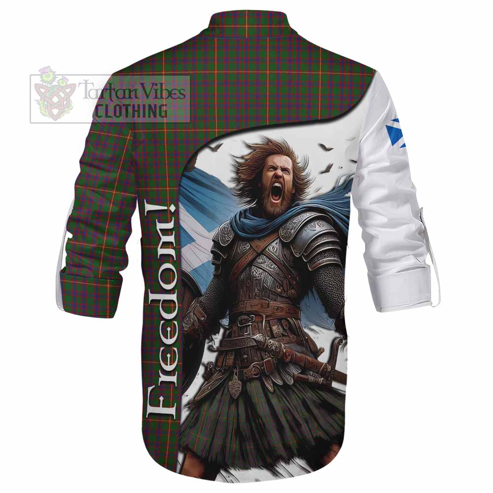 Tartan Vibes Clothing Hall Crest Tartan Ghillie Kilt Shirt Inspired by the Freedom of Scottish Warrior