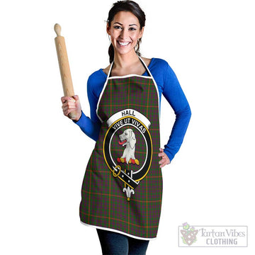 Hall Tartan Apron with Family Crest