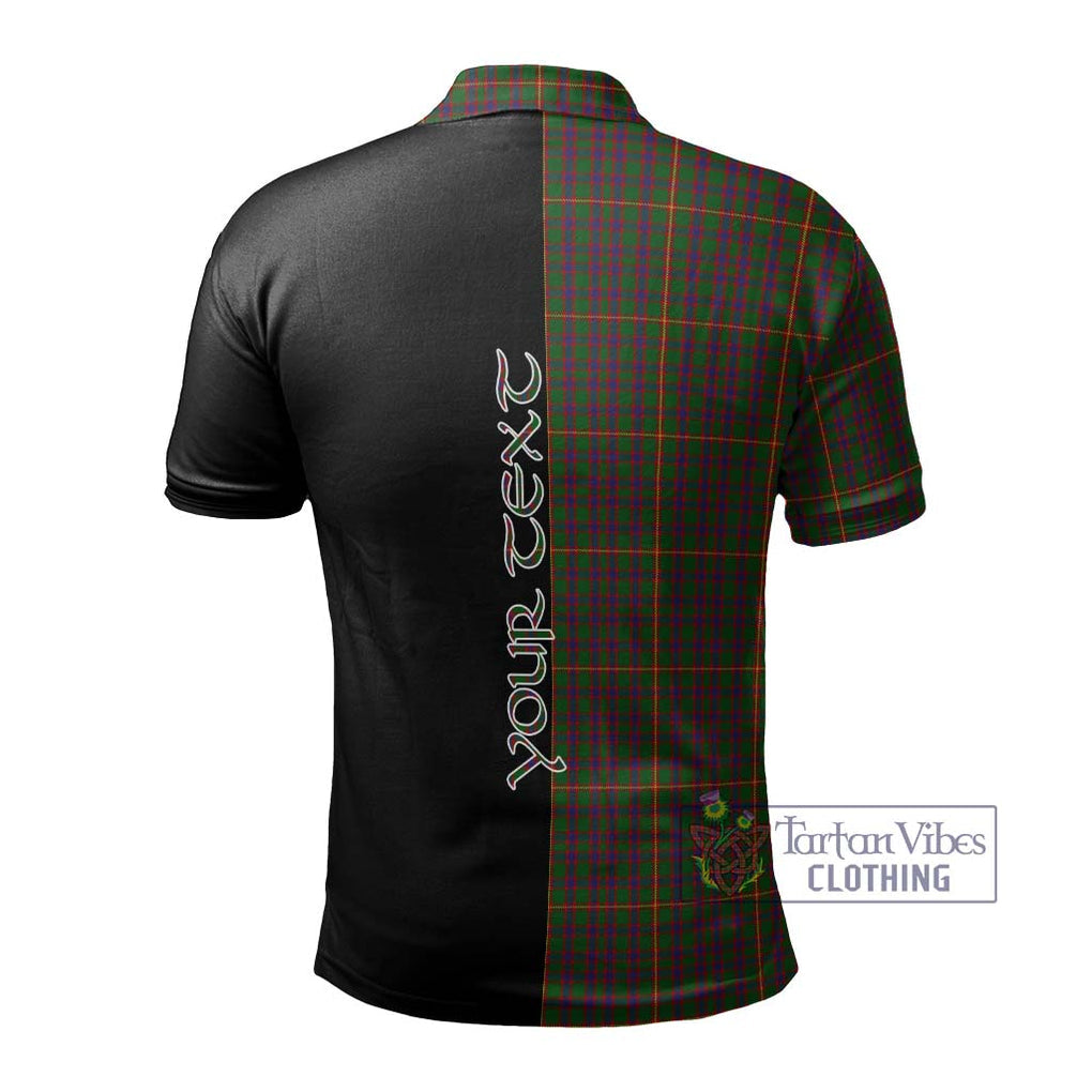 Hall Tartan Polo Shirt with Family Crest and Half Of Me Style - Tartanvibesclothing Shop