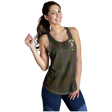 Hall Tartan Women Racerback Tanks with Family Crest