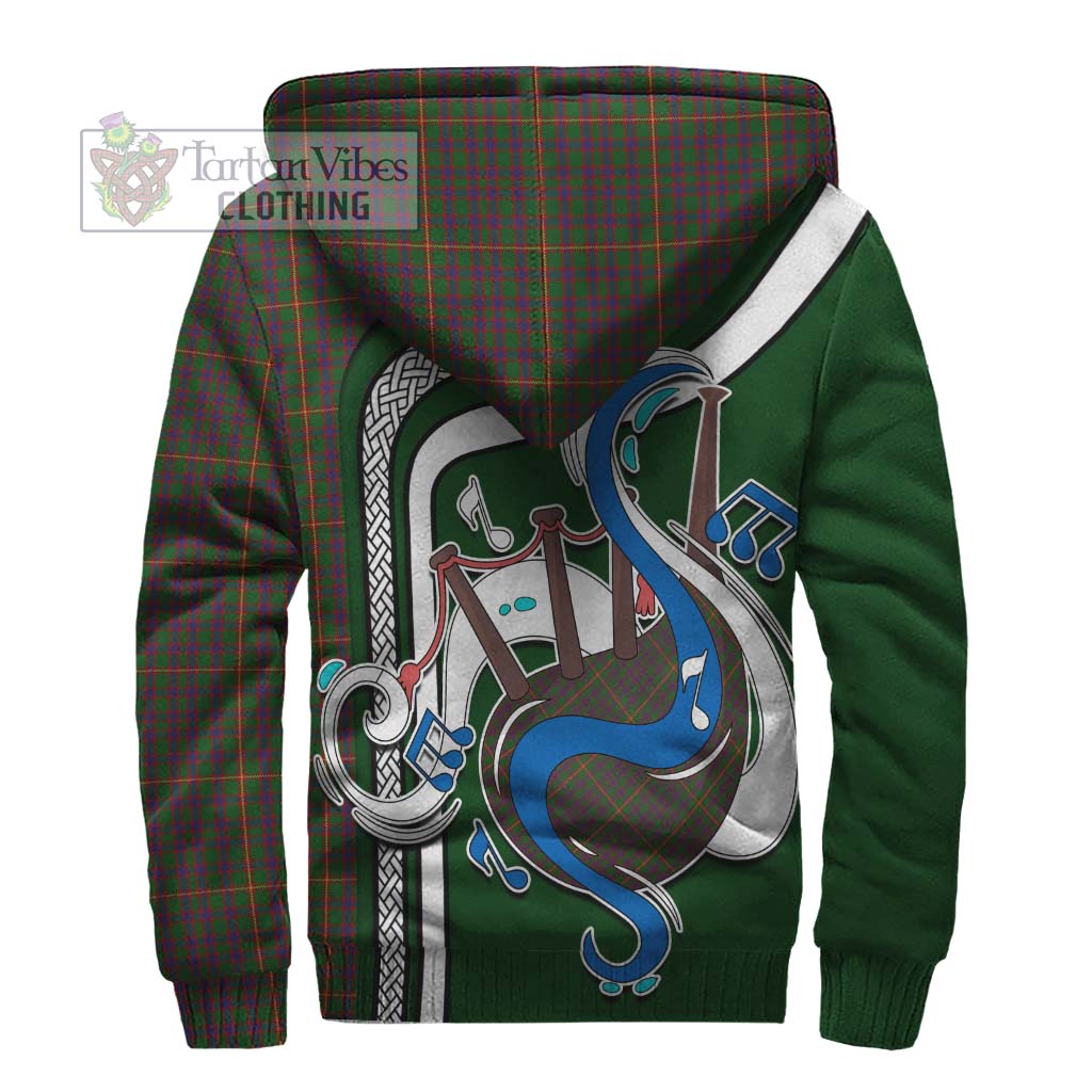 Tartan Vibes Clothing Hall Tartan Sherpa Hoodie with Epic Bagpipe Style