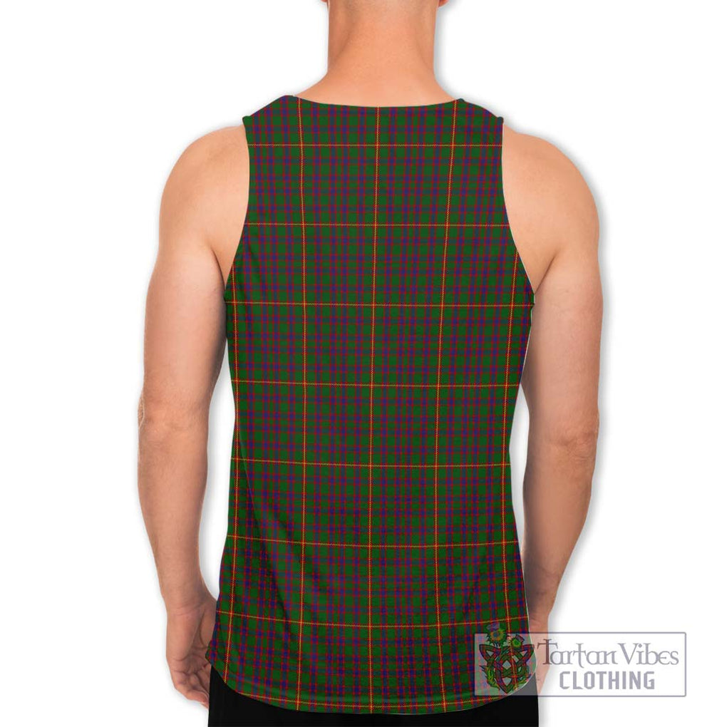 Hall Tartan Men's Tank Top with Family Crest DNA In Me Style - Tartanvibesclothing Shop