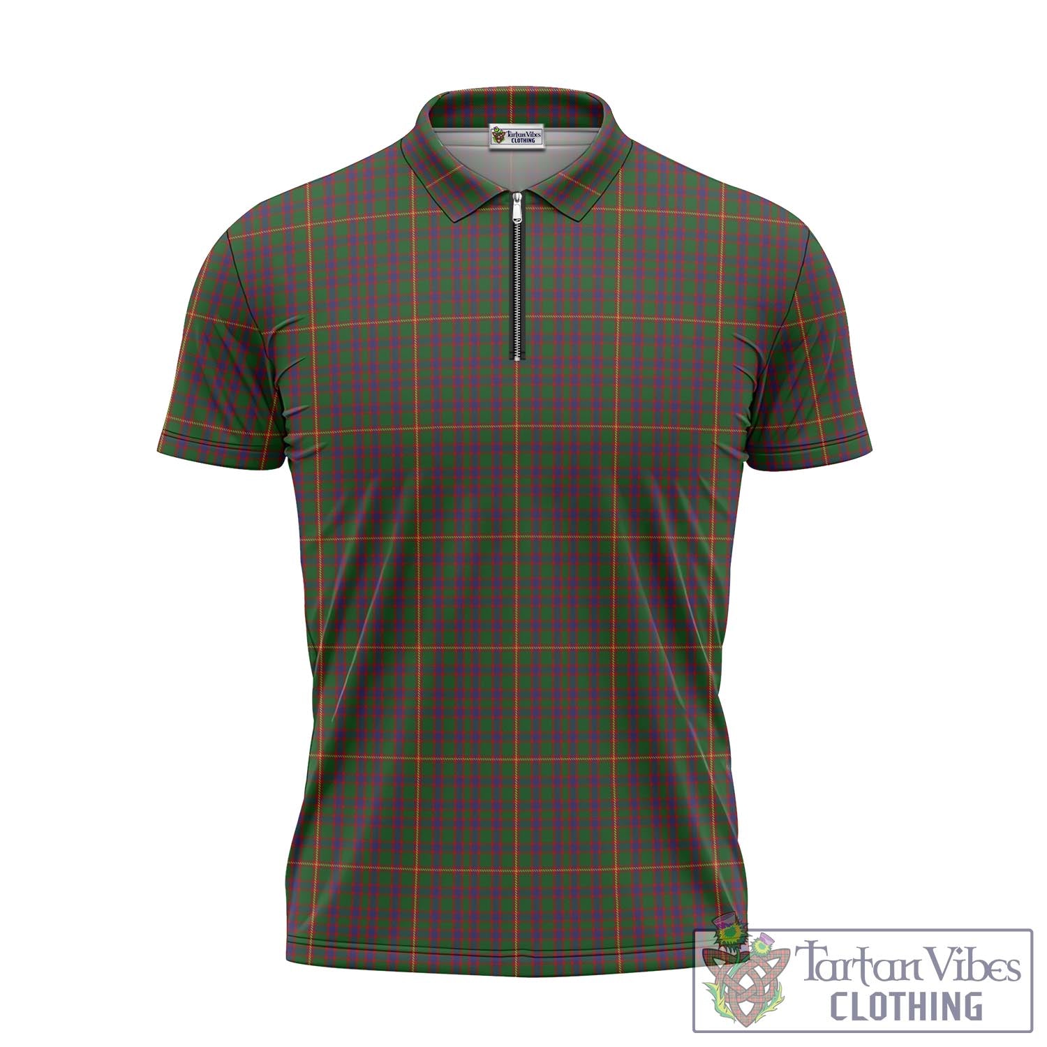 Tartan Vibes Clothing Hall Tartan Zipper Polo Shirt