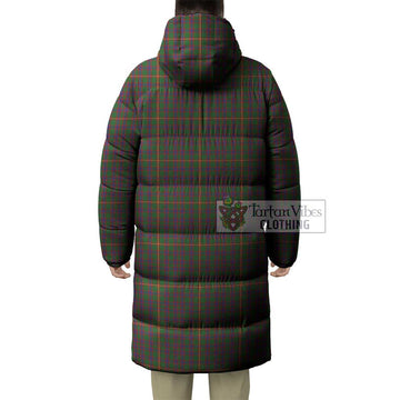 Hall Tartan Long Down Jacket