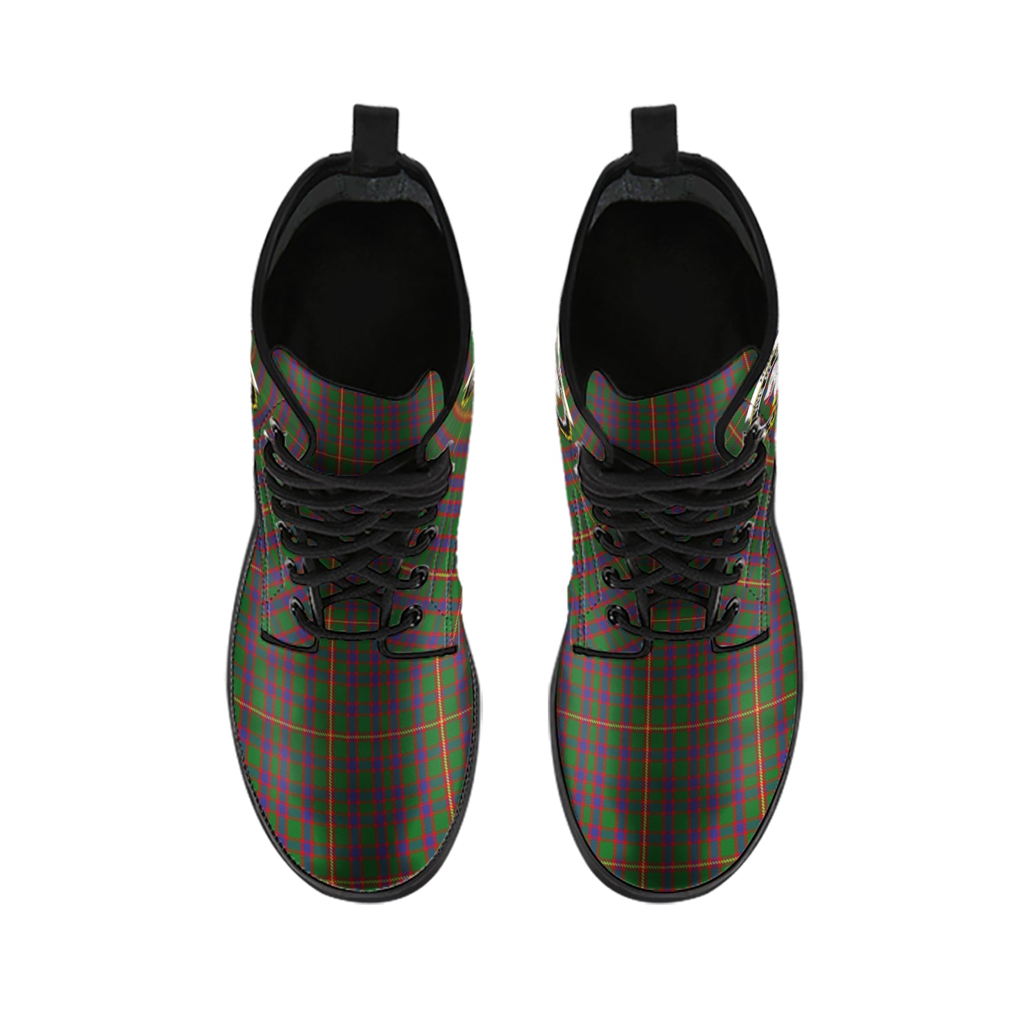 hall-tartan-leather-boots-with-family-crest