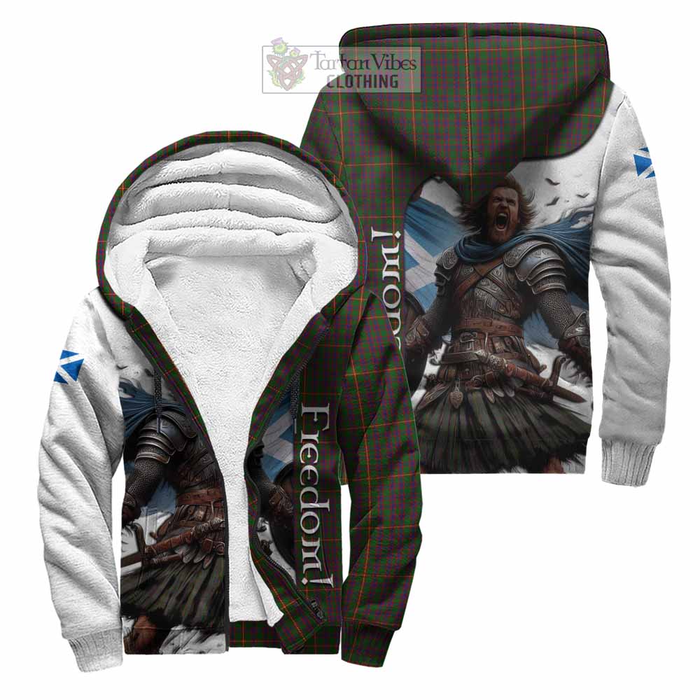 Tartan Vibes Clothing Hall Crest Tartan Sherpa Hoodie Inspired by the Freedom of Scottish Warrior