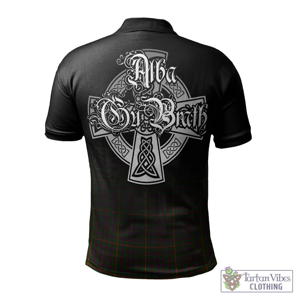 Tartan Vibes Clothing Hall Tartan Polo Shirt Featuring Alba Gu Brath Family Crest Celtic Inspired